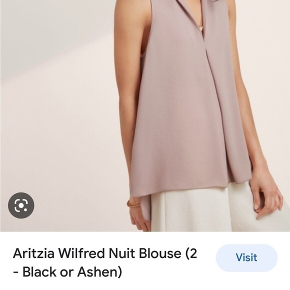 Aritzia wilfred nuit sleeveless  top in eggplant colour - Picture 10 of 10